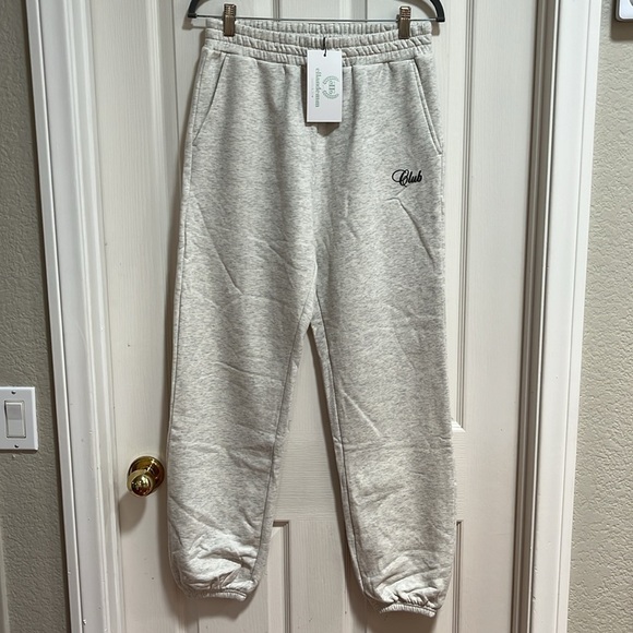 Ellandemm Vintage Club Sport Sweatsuit Matching Set Oversized Pullover Jogger L - Picture 5 of 15